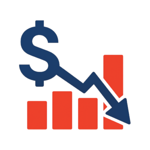 Reduced operating costs icon