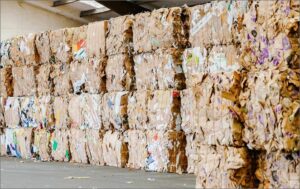 Cardboard bales not going to a landfill