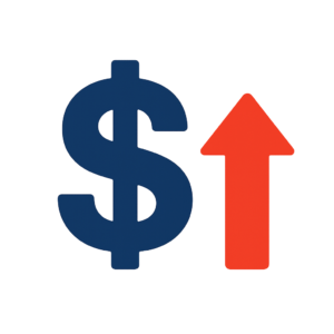 Increased revenue icon