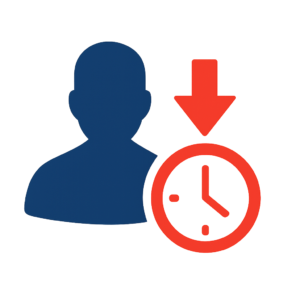 Reduced man-hours icon