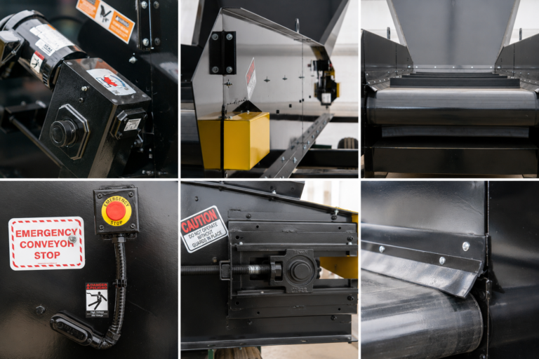 Heavy-duty slider bed conveyor construction built for recycling duty